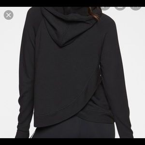 Athleta Criss Cross back Hooded Sweatshirt
